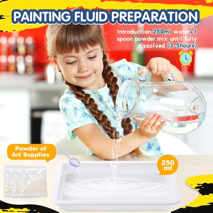 Water Marbling Paint for Kids - Arts and Crafts for Girls & Boys - Just Closeouts Canada Inc.