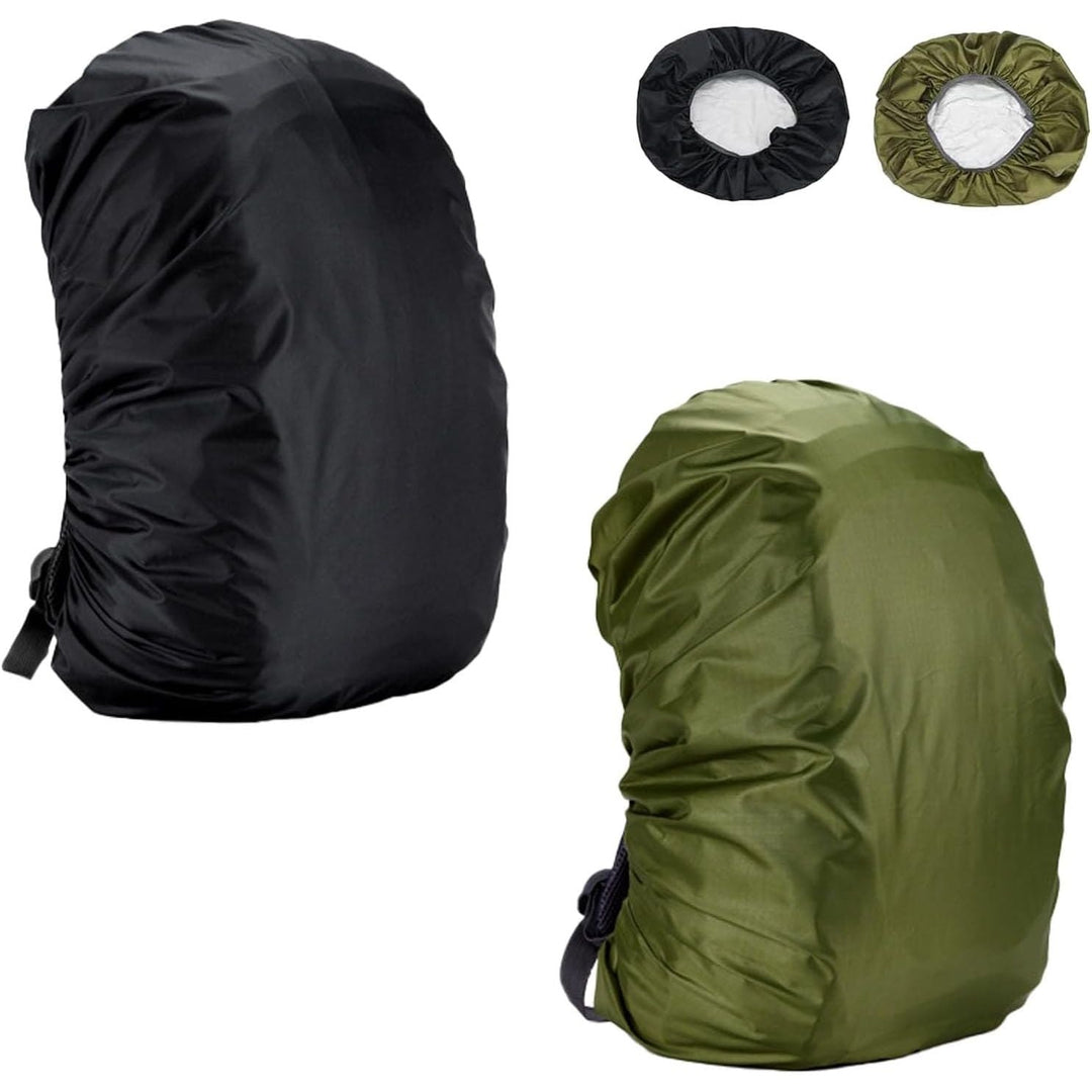 Waterproof Backpack Rain Covers, Black & Olive, 2-Pack - Just Closeouts Canada Inc.X004UQQ2CV