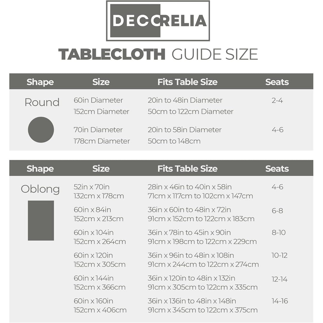 Waterproof Linen Table Cloth for Round Table, Decorative Fabric Anti-Scratch Table Cover for Dining Table and Kitchen Table (70 Inch, Round (4-6 Seats), Dark Grey) - Just Closeouts Canada Inc.X003XFOTXT