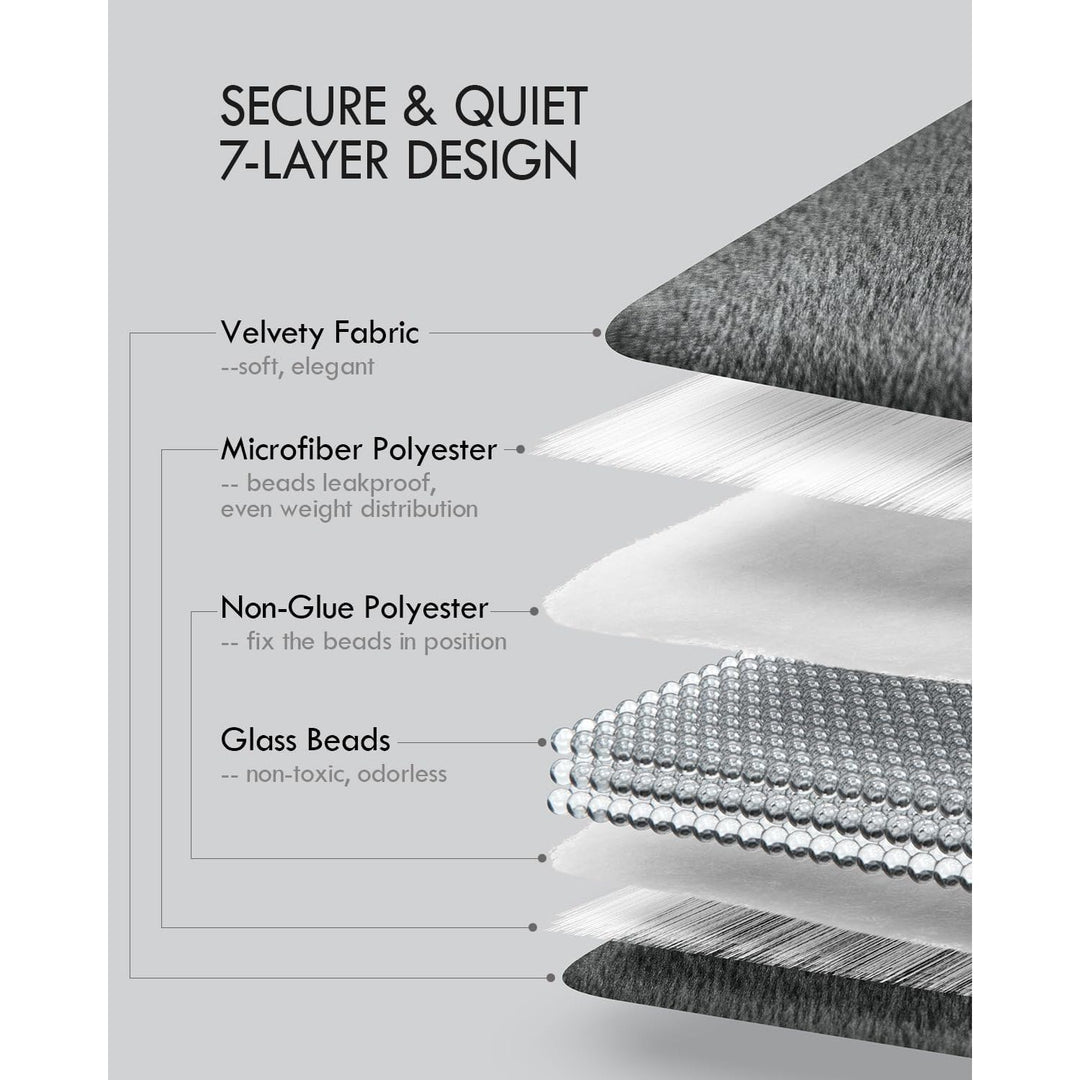 Weighted Lap Blanket 7 lbs 41" x 53", Small Weighted Blanket for Adults, Cozy Luxury Crystal Velvet Weighted Blanket for Relaxation, All - Season Blanket, Machine Washable, Gray - Just Closeouts Canada Inc.