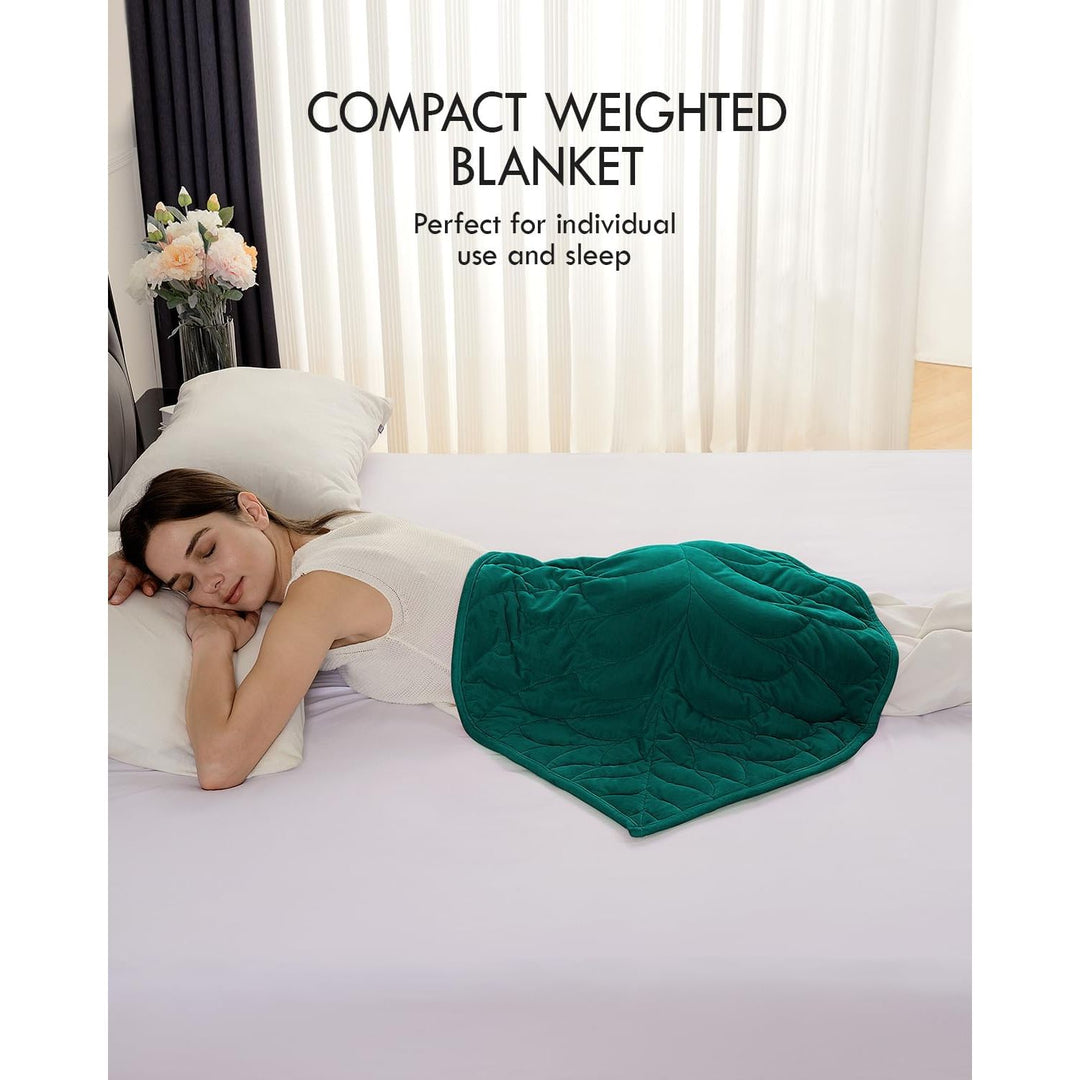 Weighted Lap Blanket – Green, 5 lb, 23 × 29 in - Just Closeouts Canada Inc.