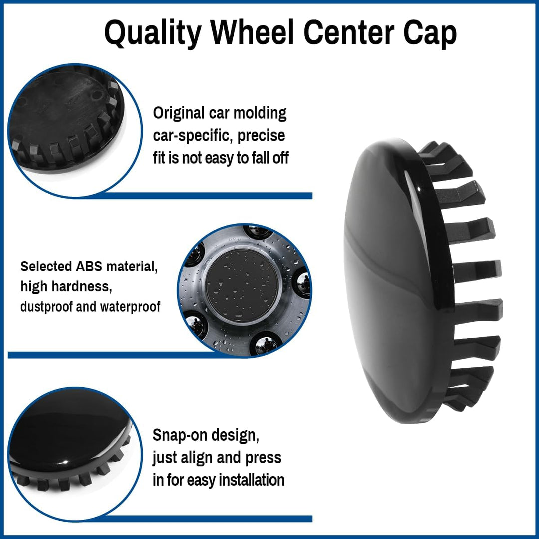 Wheel Center Cap for Colorado Tahoe Suburban Silverado Canyon Sierra 1500 Hubcap Replacement 9595383 Covers 4pcs, Outer Dia 82.5 mm/ 3.25 in, Inner Dia 82 mm/ 3.23 in - Just Closeouts Canada Inc.