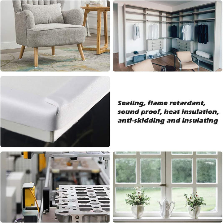 White Door Window Weather Stripping Self Adhesive Foam Tape High Density Foam Sealing Strip Window Insulation Weatherproof Gasket Tape for Doors and Windows (1" W X 3/4" T) Visit the ToLanbbt Store - Just Closeouts Canada Inc.