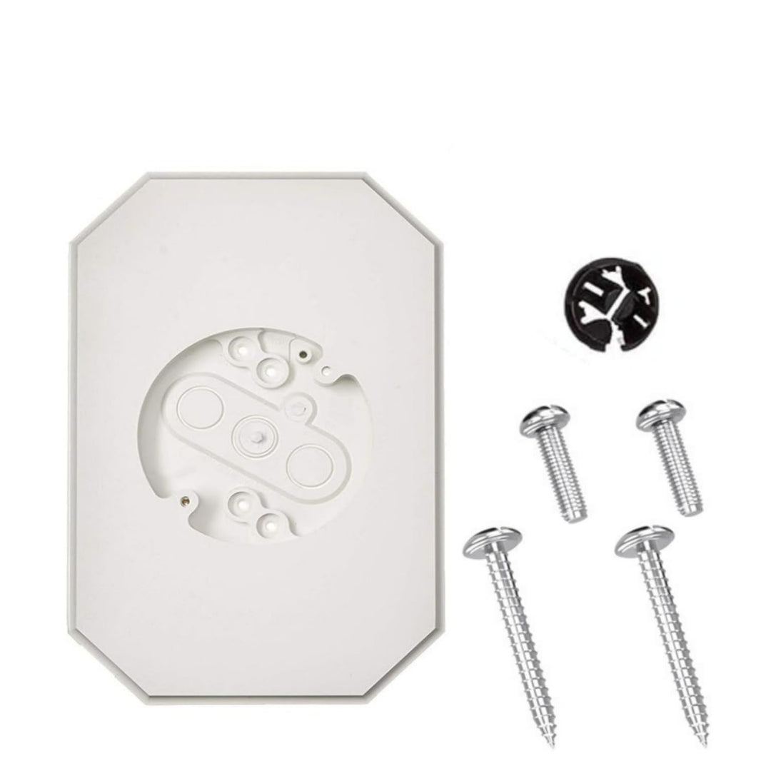 White Siding Lamp Mounting Block with Electrical Box, 8141DBL - Just Closeouts Canada Inc.