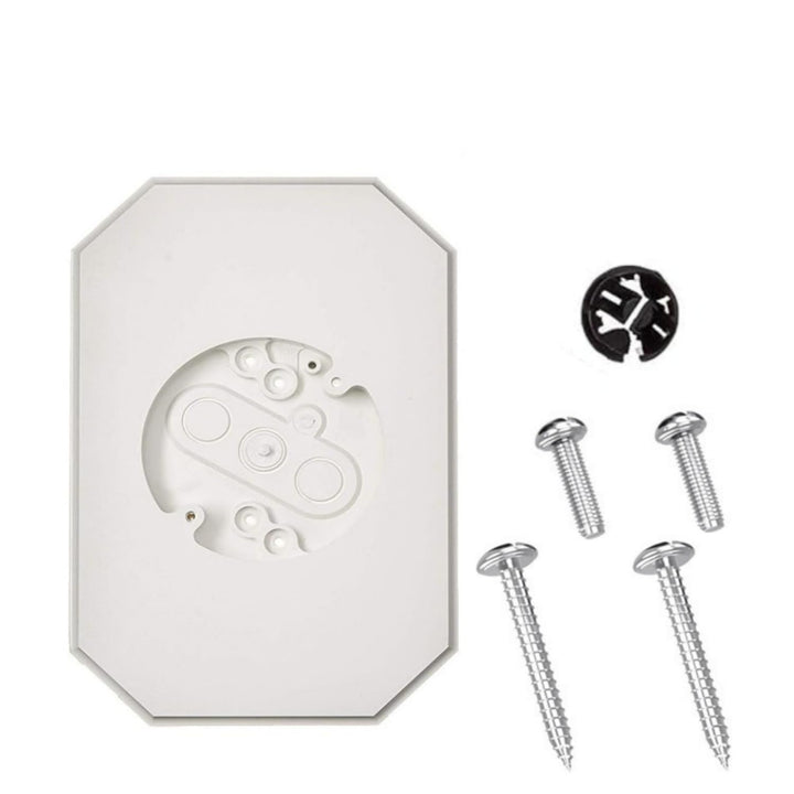 White Siding Lamp Mounting Block with Electrical Box, 8141DBL - Just Closeouts Canada Inc.