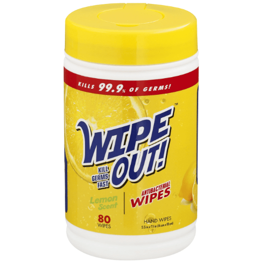 Wipe Out! Antibacterial Wipes, 80ct - Just Closeouts Canada Inc.
