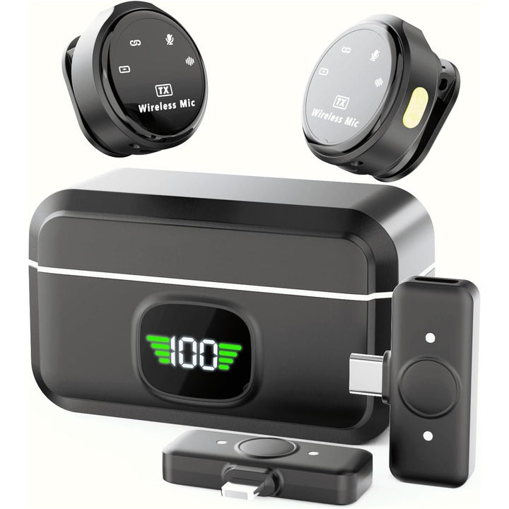 Micro Calling Device Wireless Microphone for Mobile Phone/Camera/PC/Laptop with Lightning/U ...