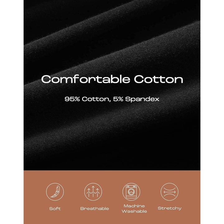 Women's Black Cotton Boxer Briefs, 3-Pack, 4XL - Just Closeouts Canada Inc.X004TLQJZH