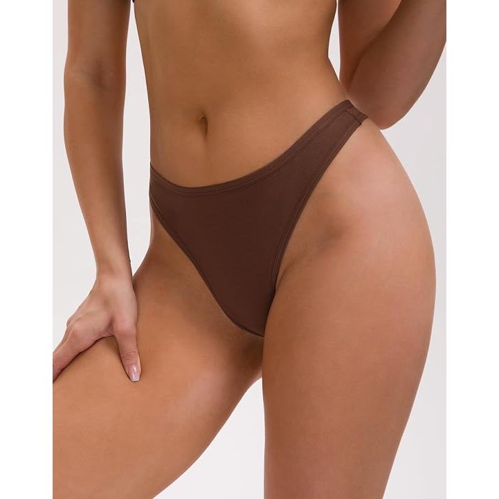 Women's Breathable Cotton Thongs Basic G-Strings T-Back Underwear 5-Pack L - Just Closeouts Canada Inc.X004OUGISB