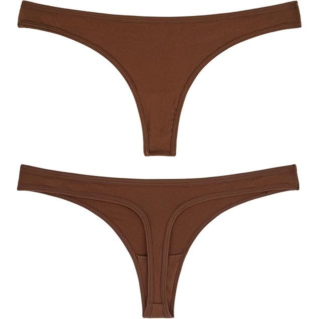 Women's Breathable Cotton Thongs Basic G-Strings T-Back Underwear 5-Pack L - Just Closeouts Canada Inc.X004OUGISB