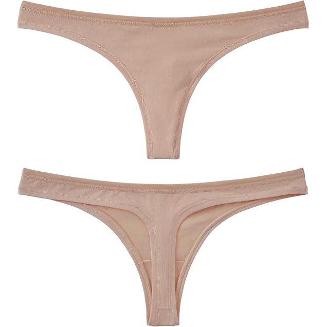 Women's Breathable Cotton Thongs Basic G-Strings T-Back Underwear 5-Pack XL - Just Closeouts Canada Inc.X0033ZJZ5B