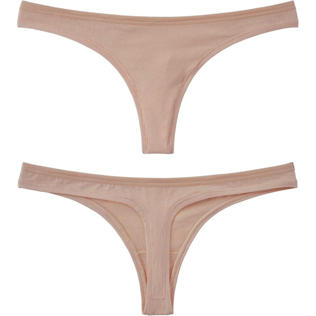 Women's Cotton Thongs, Basic Colours, 5-Pack, Medium - Just Closeouts Canada Inc.X0033ZJZ3X