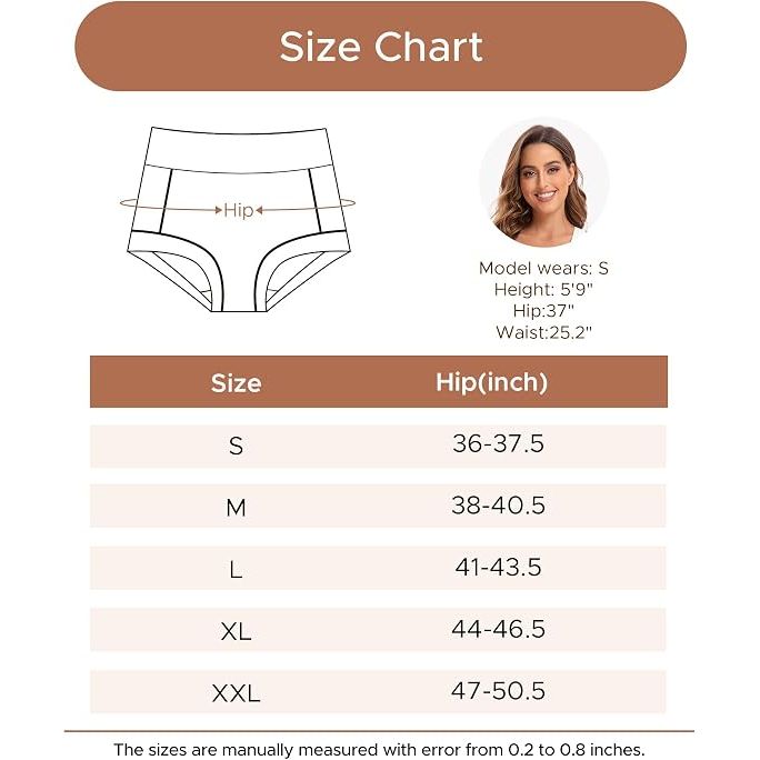Women's High-Waist Cotton Boxer Shorts Comfortable Boyshorts Underwear 4-Pack Small - Just Closeouts Canada Inc.X004DPPRDJ