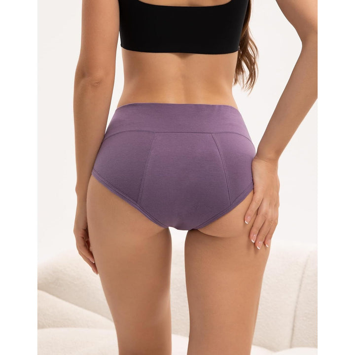 Women's High-Waisted Period Underwear, Earth Tone, 3-Pack, Medium - Just Closeouts Canada Inc.X004EDJVUP