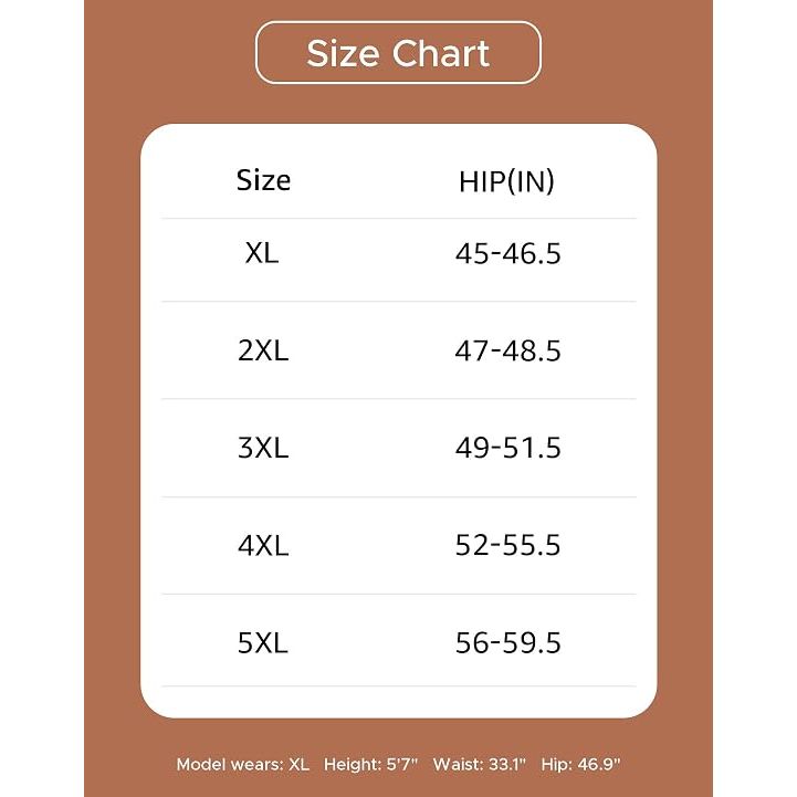 Women's Plus Size XL-5XL Full Coverage Underwear High Waisted Cotton Panties 4-Pack 4XL - Just Closeouts Canada Inc.X004HPW391