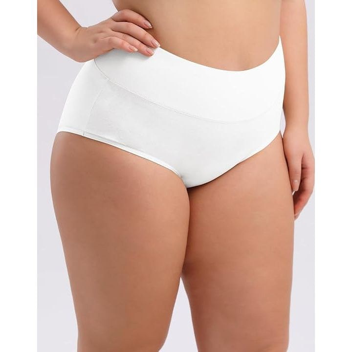 Women's Plus Size XL-5XL Full Coverage Underwear High Waisted Cotton Panties 4-Pack 4XL - Just Closeouts Canada Inc.X004HPW391