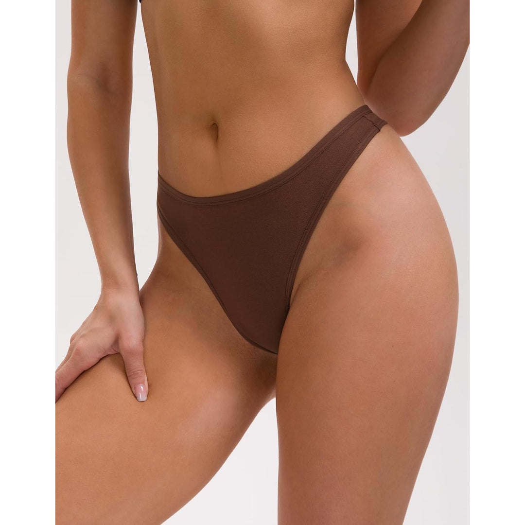 Women's Rose Cotton Thongs, 5-Pack, Medium - Just Closeouts Canada Inc.X004OUT19T