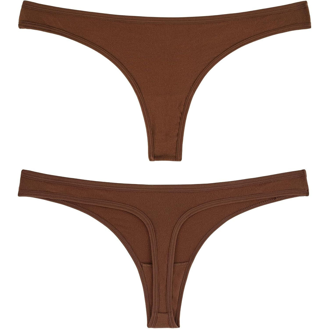 Women's Rose Cotton Thongs, 5-Pack, Medium - Just Closeouts Canada Inc.X004OUT19T