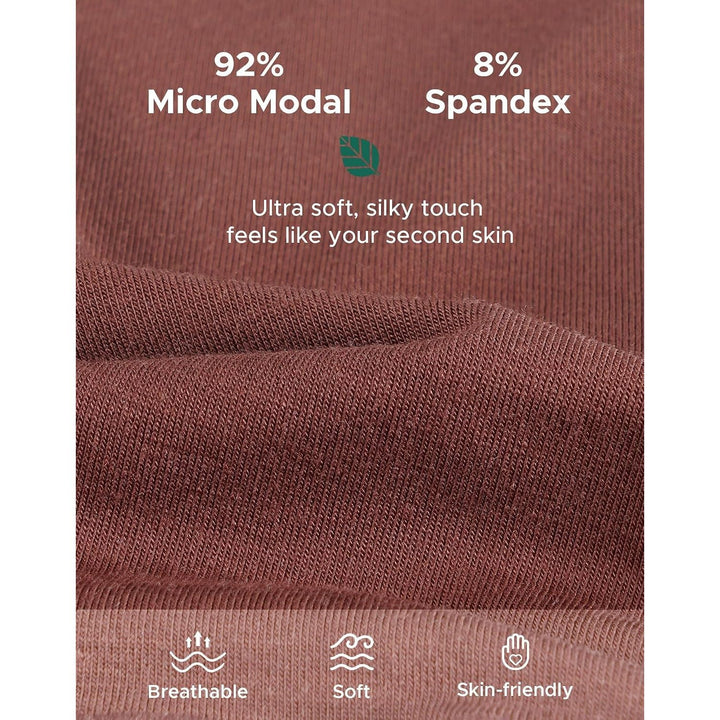 Women's Soft Modal Hipster Underwear, Coffee, 5-Pack, XXL - Just Closeouts Canada Inc.X00416W3MX