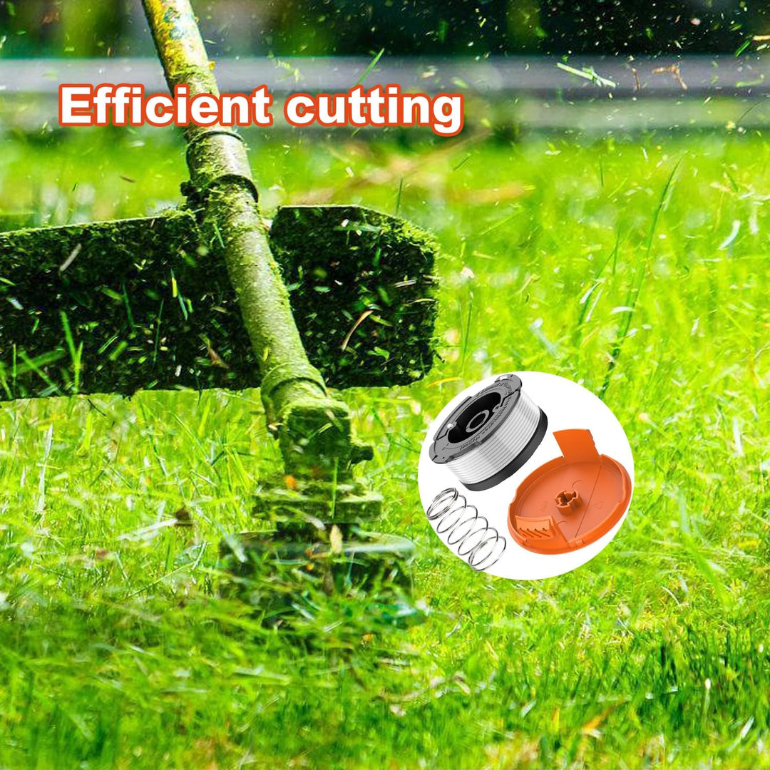 YAPEEN AF100 Weed Eater Spool for Black and Decker Trimmer Spool 30ft 0.065" Line String Trimmer Autofeed Replacement Spool Compatible with Black and Decker Weed Wacker(6 Spool,1Cap,1 Spring) - Just Closeouts Canada Inc.