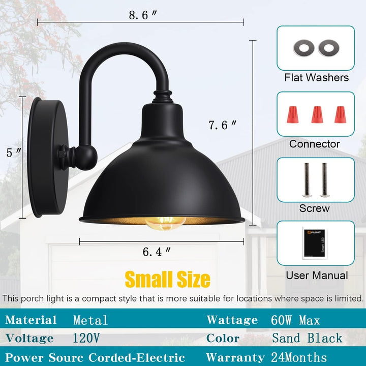 Ytzlvw Outdoor Goose Valley - Style barn Lamps, Small and Delicate Classic Porch Farmhouse Lamps, Used for The Front Door of The Terrace Garage. 6.4 "Caliber - Just Closeouts Canada Inc.