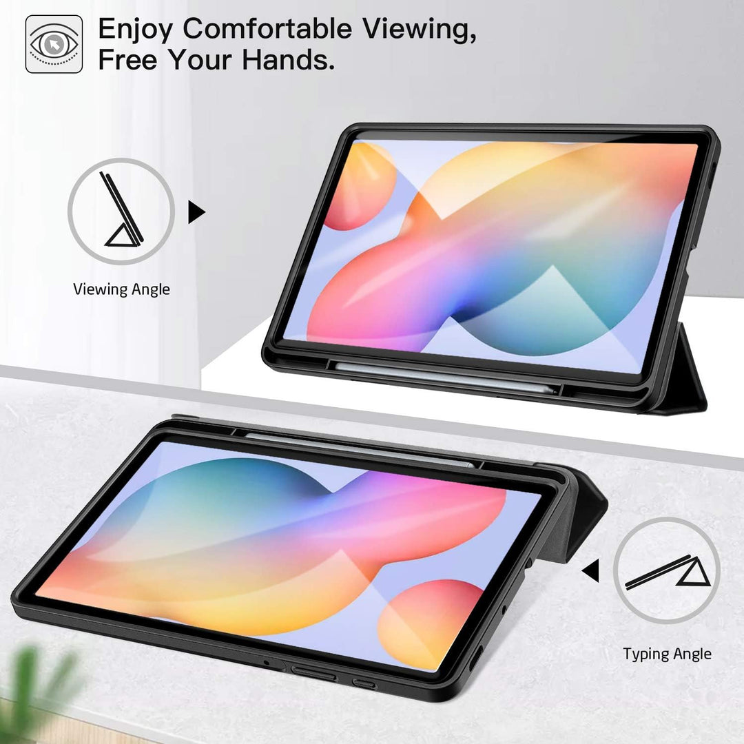ZtotopCases for 2024/2022/2020 Samsung Galaxy Tab S6 Lite 10.4" Case with Pen Holder,Auto Wake/Sleep,Suitable for Model SM - P625/P620/P619/P615, Black - Just Closeouts Canada Inc.