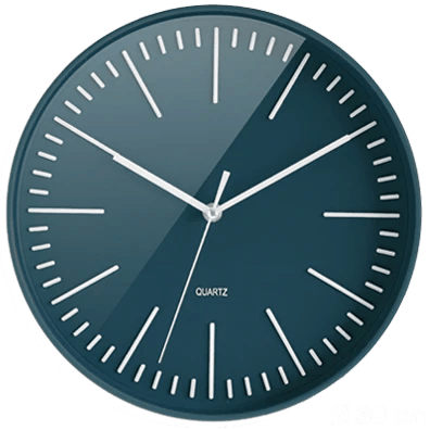 CEP 12" Trendy Clock, 11976 Parisian Teal - Just Closeouts Canada Inc.