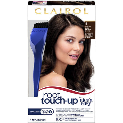 Clairol Root Touch-Up Permanent Root Color, 4 Dark Brown - Just Closeouts Canada Inc.070018114624
