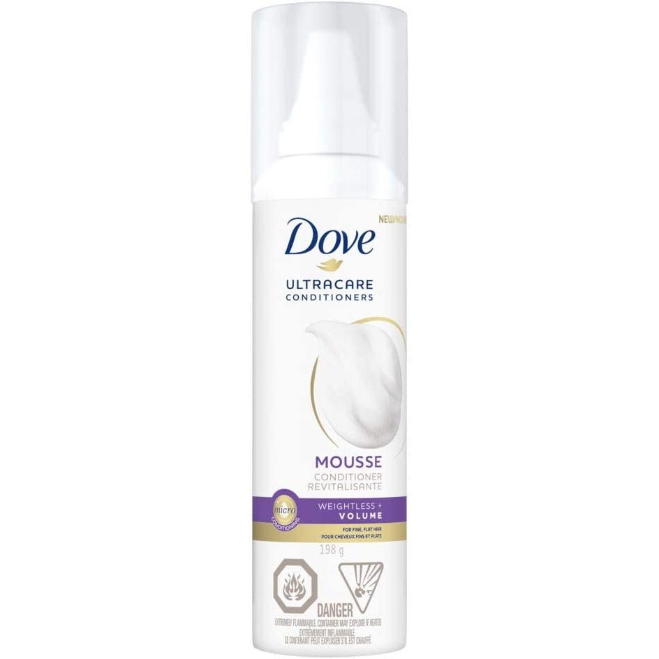 Dove UltraCare Conditioner Foam Weightless Volume, 198g - Just Closeouts Canada Inc.079400460370