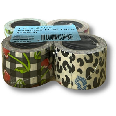 Duct Tape Assorted 1.5"x5 Yards, 4pk - Just Closeouts Canada Inc.890976001749