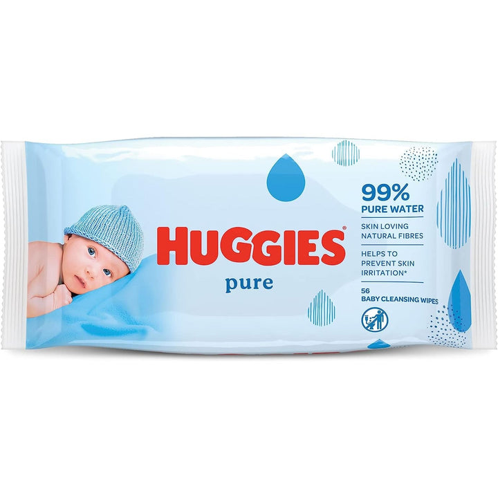 Huggies Baby Pure Wipes, 56ct - Just Closeouts Canada Inc.5029053550039