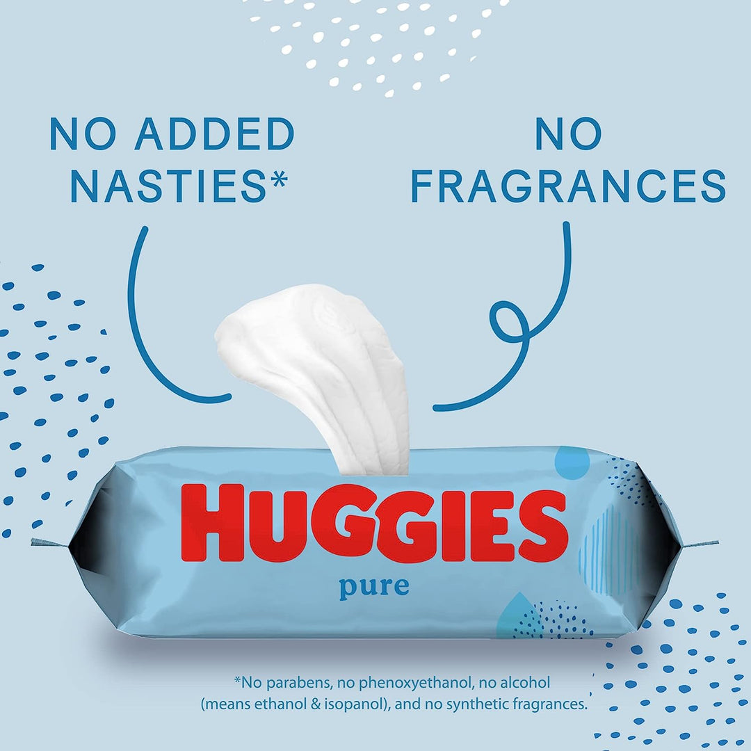 Huggies Baby Pure Wipes, 56ct - Just Closeouts Canada Inc.5029053550039