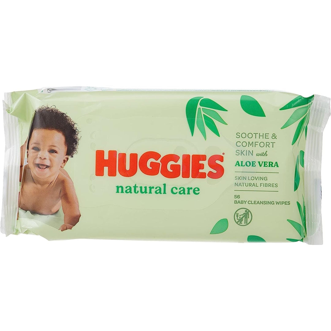 Huggies Baby Wipes Natural Care with Aloe Vera , 56ct - Just Closeouts Canada Inc.5029053550152