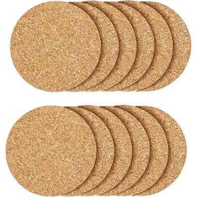 Kitchables Cork Coaster, Absorbent Heat Resistant, 12pk - Just Closeouts Canada Inc.