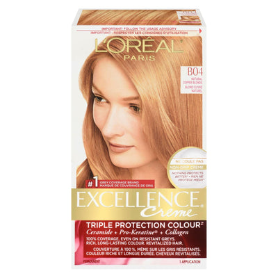 L'Oreal Excellence Creme, B04 Natural Copper Blonde - Just Closeouts Canada Inc.065338045505