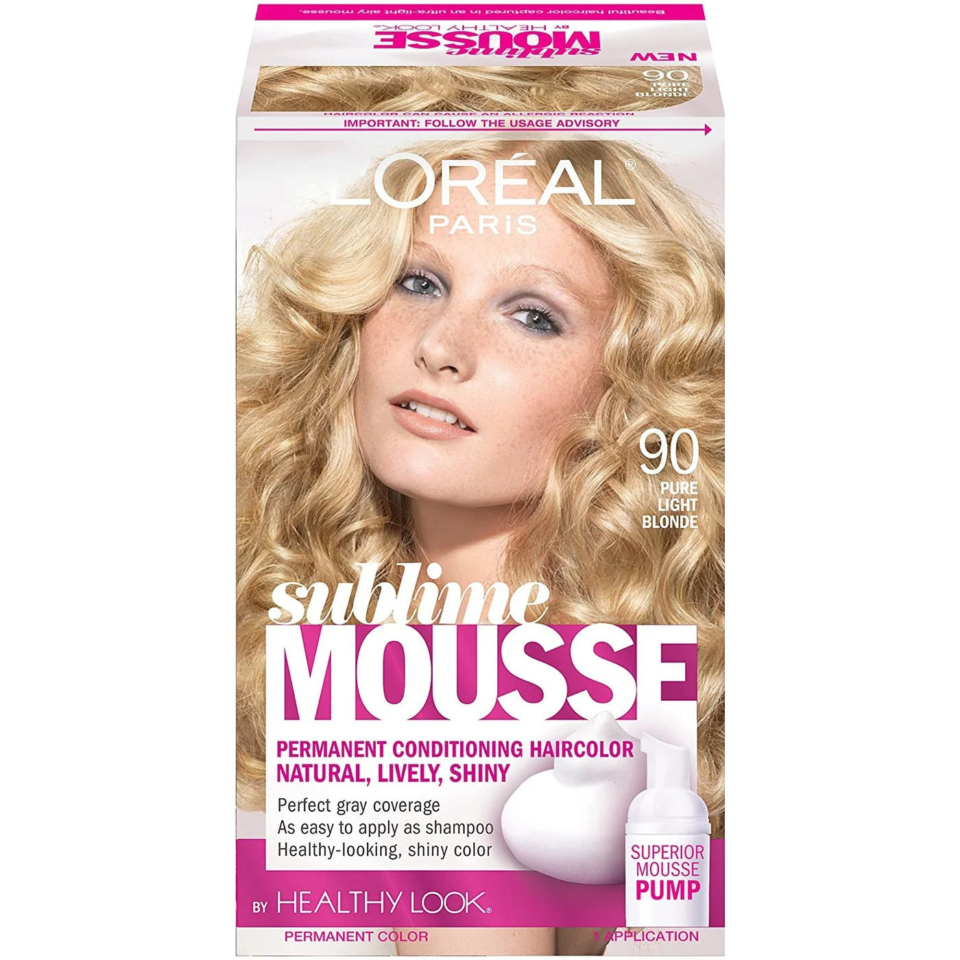 L'Oréal Sublime Mousse, 90 Pure Light Blonde - Just Closeouts Canada Inc.071249197226