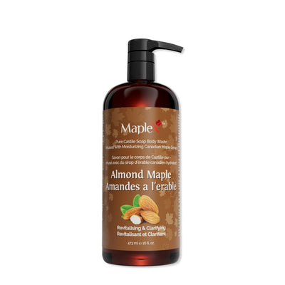 MapleX Pure Castile Soap Almond Maple Body Wash, 473ml - Just Closeouts Canada Inc.628678820029