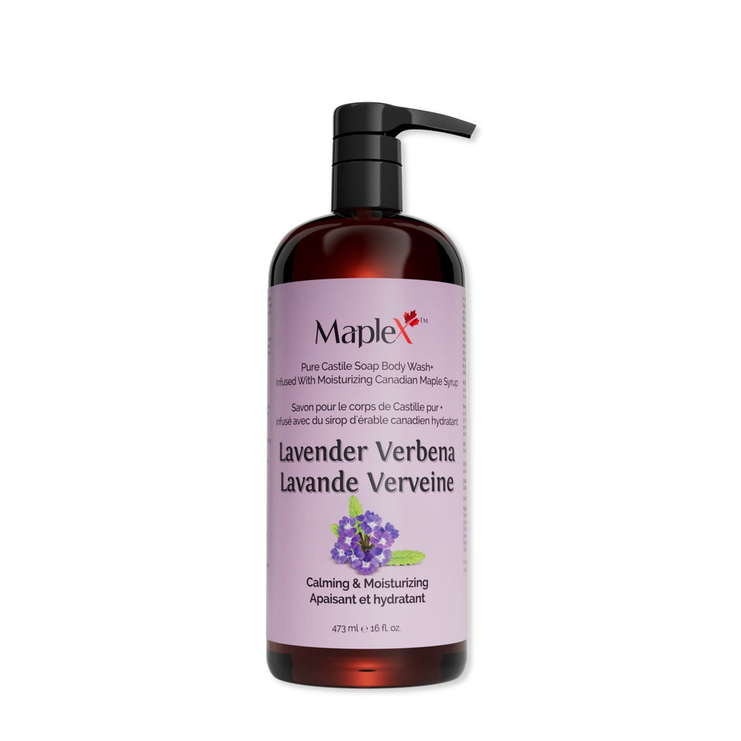 MapleX Pure Castile Soap Lavender Verbena Body Wash, 473ml - Just Closeouts Canada Inc.628678820012