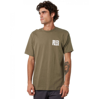 Poler Mens Tired Boy Tee Moss, Large - Just Closeouts Canada Inc.810065052117