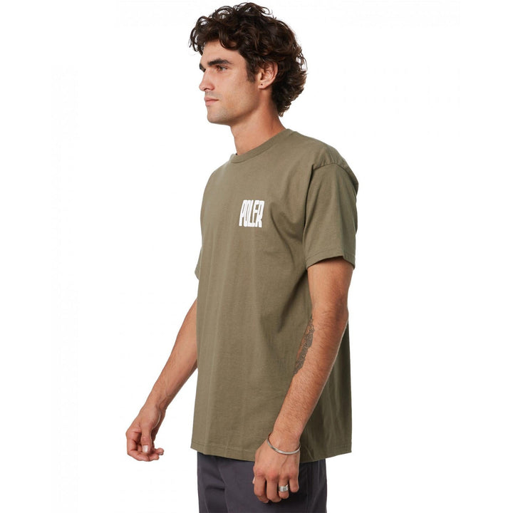 Poler Mens Tired Boy Tee Moss, Large - Just Closeouts Canada Inc.810065052117