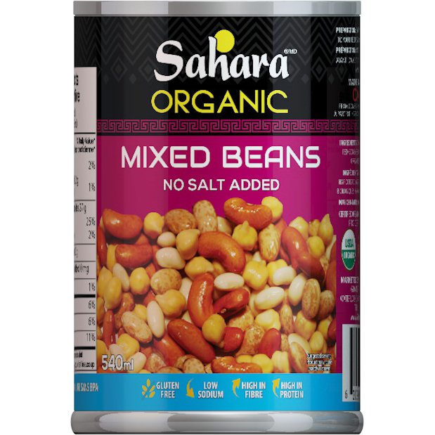 Sahara Organic Mixed Beans, 540ml - Just Closeouts Canada Inc.620988020076