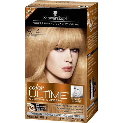 Schwarzkopf Ultime Hair Color Cream, 9.14 Icy Copper - Just Closeouts Canada Inc.017000145761