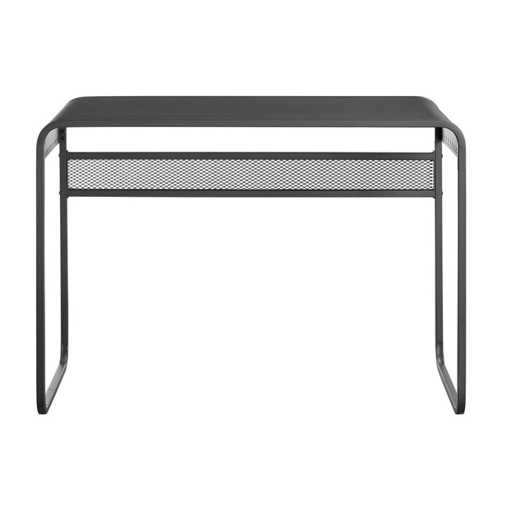 Walker Edison 42 inch Metal Desk with curved top in Gun Metal Grey, DM42CURGY - Just Closeouts Canada Inc.842158140906